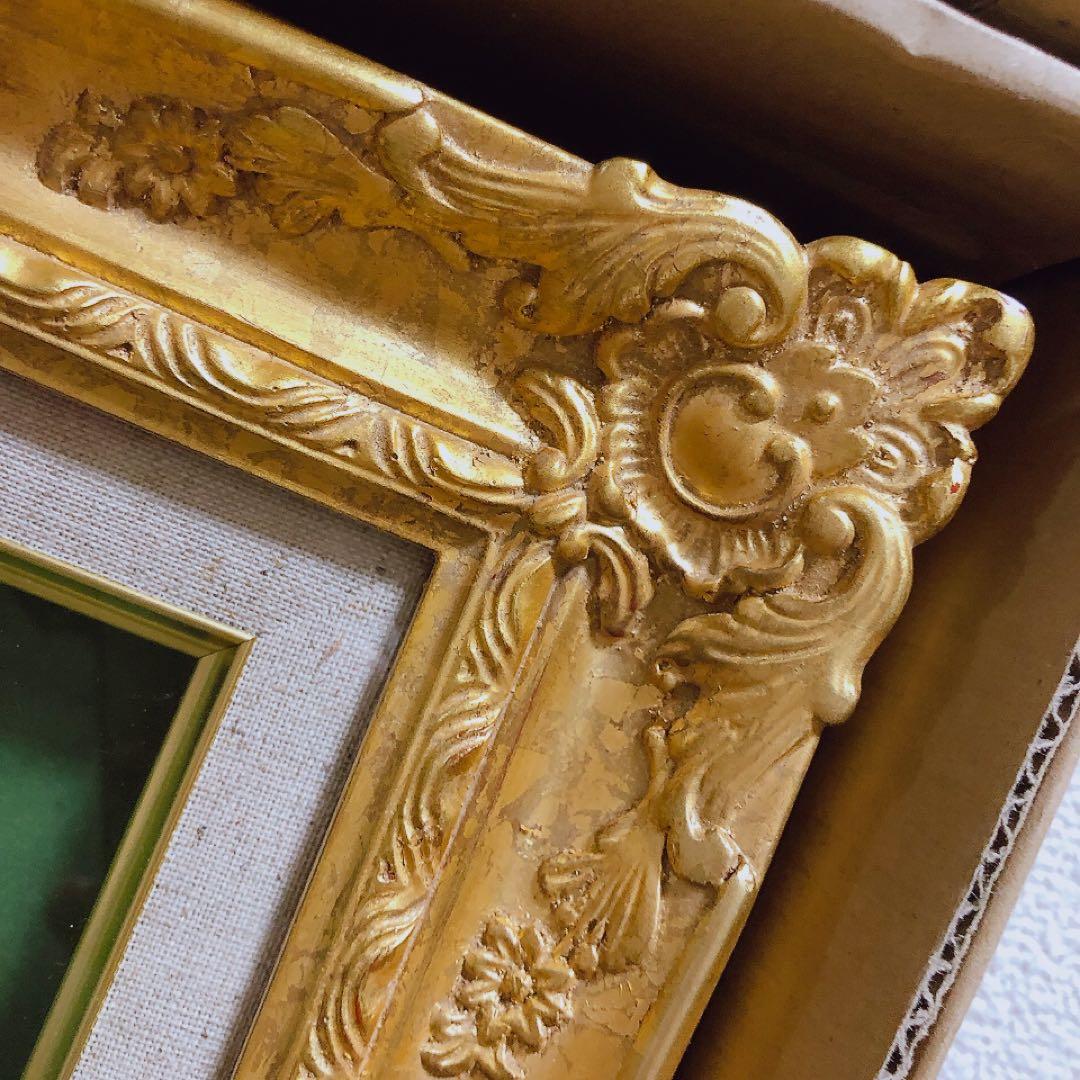 大額 油彩用額縁 9232N アクリル仕様 アンティーク　額縁　おしゃれ　高級感