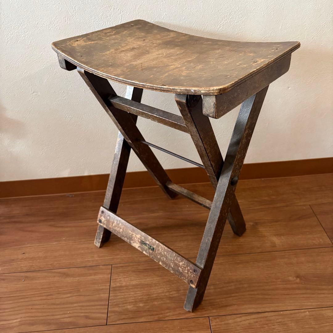 希少　ヴィンテージ RICCAR リッカー　折りたたみスツール　椅子　ミシン