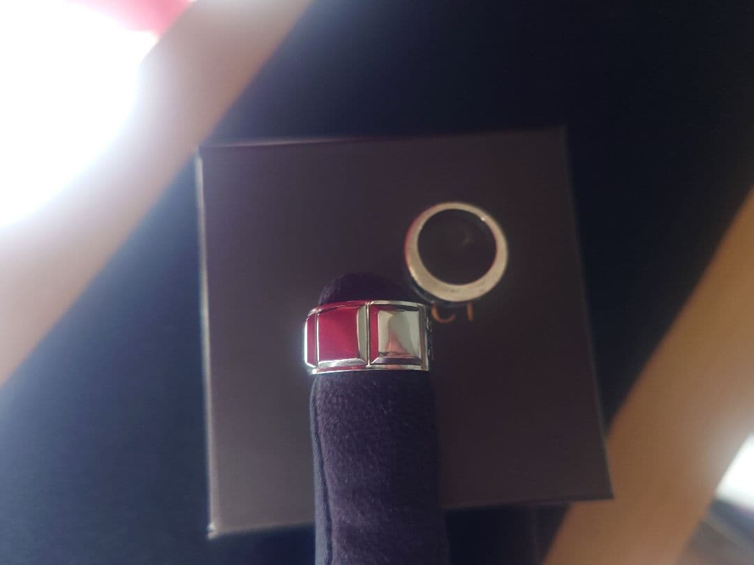 GUCCI ☆13号☆ D&G ☆87R ロゴ入りリング シルバー