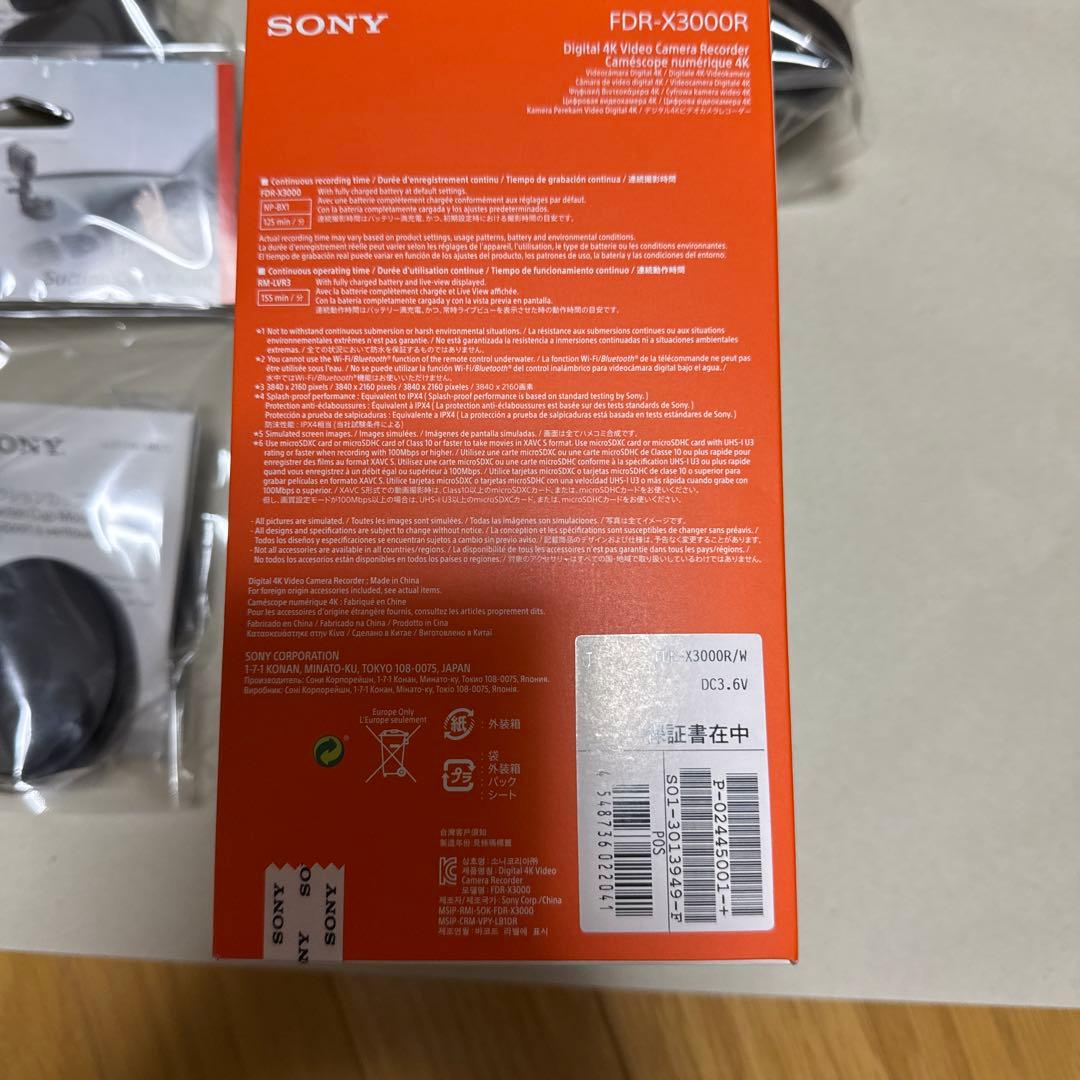 SONY FDR-X3000R新品その他