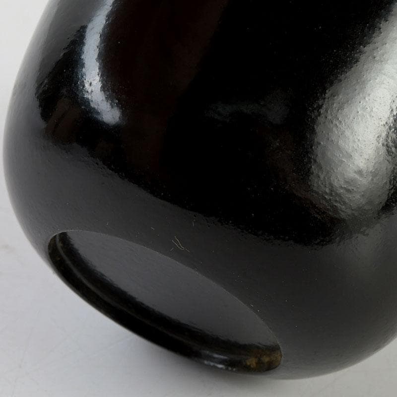 茶道具　堀川蒼雲作　螺鈿装飾　花蝶蒔絵　中棗　共箱　V　9363