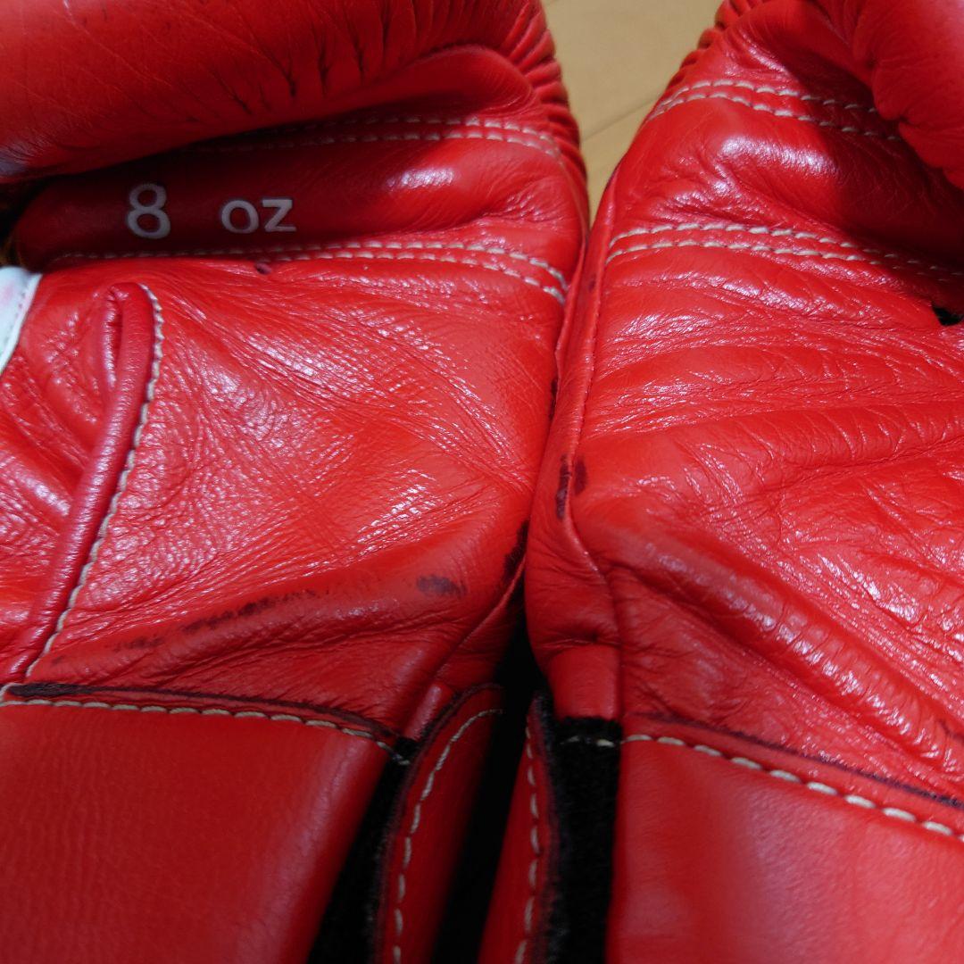 最終価格 Winning ボクシンググローブ 8oz レッド マジックテープ式