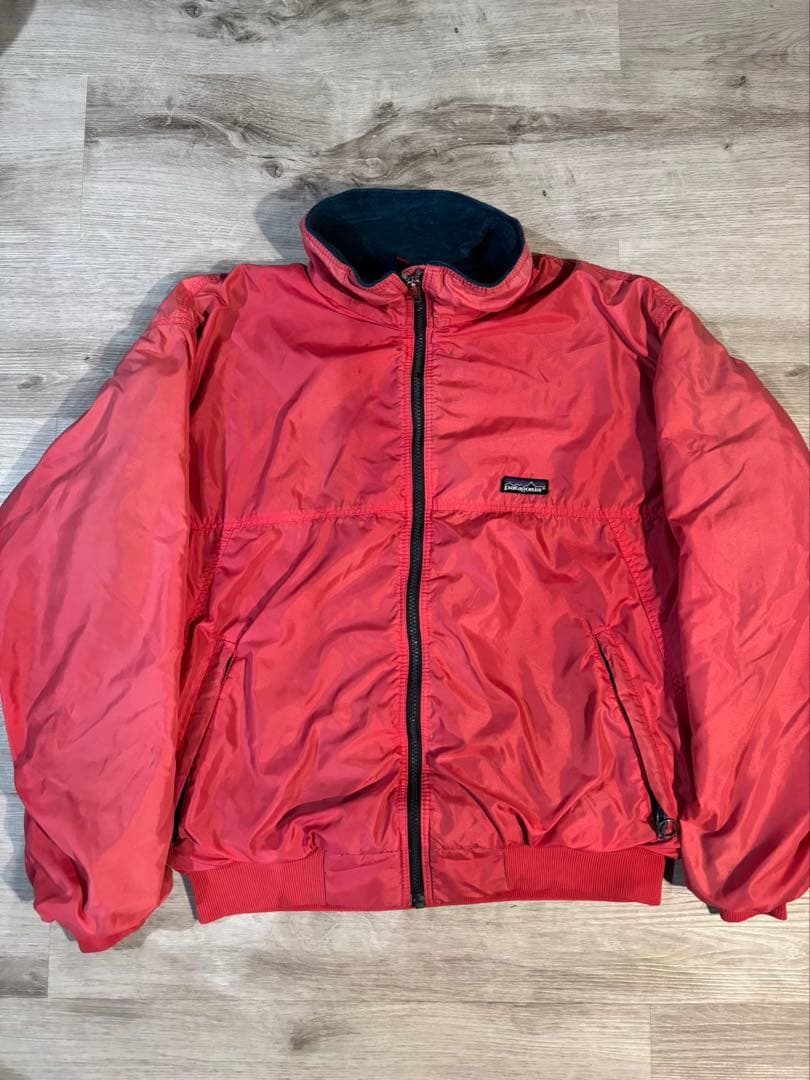 【USA製】Patagonia フリースライナー ナイロンジャケット レッド M