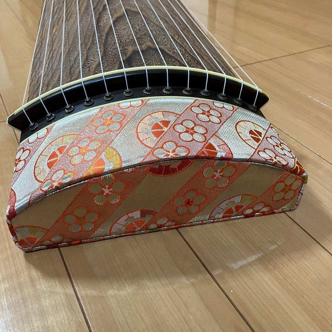 13弦 筝 琴　詩絵あり　すだれ彫り