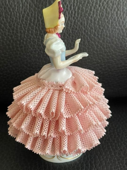 ドイツ　ジッツエンドルファ　レース人形　箱付　ドレスデン