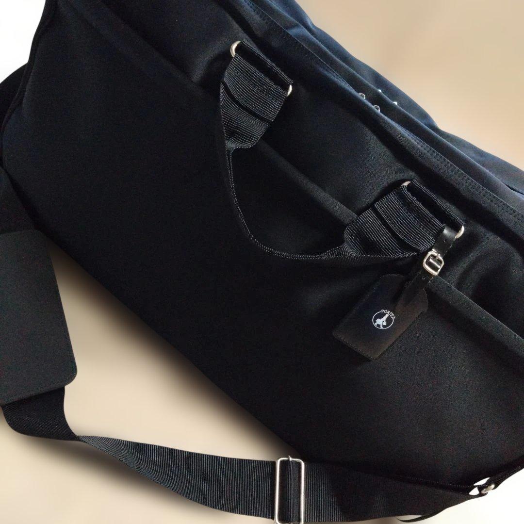 PORTER TRUNK 2WAY ガーメント ボストンバッグ 黒