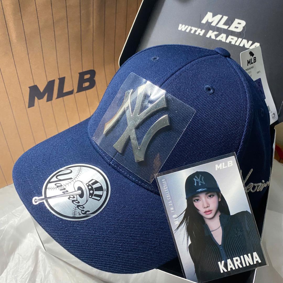 aespa エスパ カリナMLB ボールキャップ 帽子　トレカセット(2)