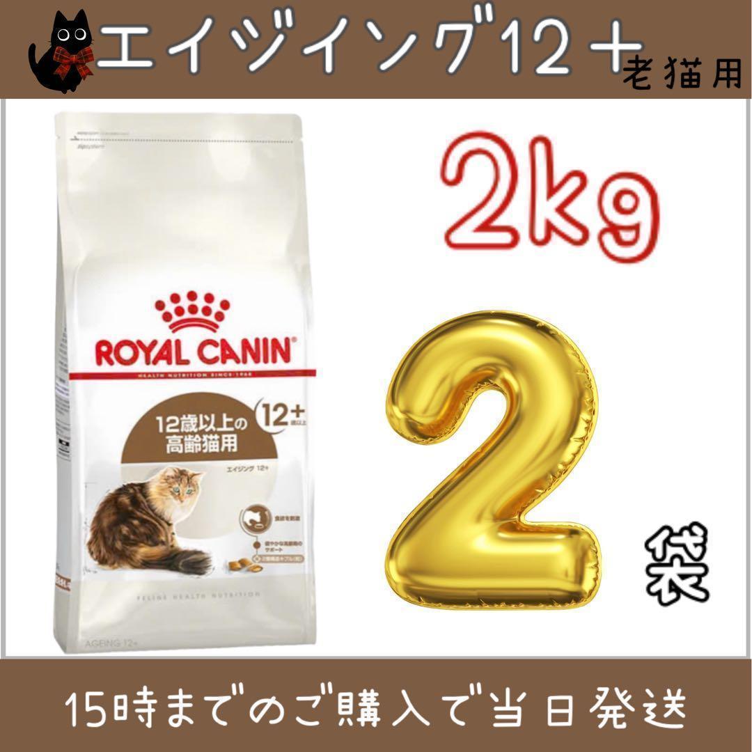 リニューアル在庫限　ロイヤルカナン高齢猫用　エイジング12+ 2kg×2袋