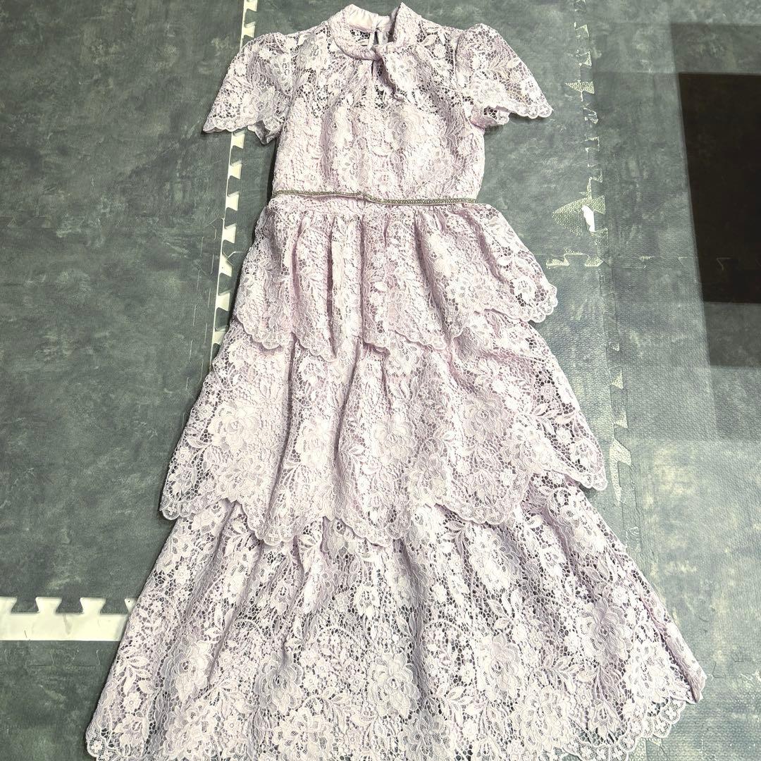 E*様 Self Portrait Cord Lace Tiered Dress