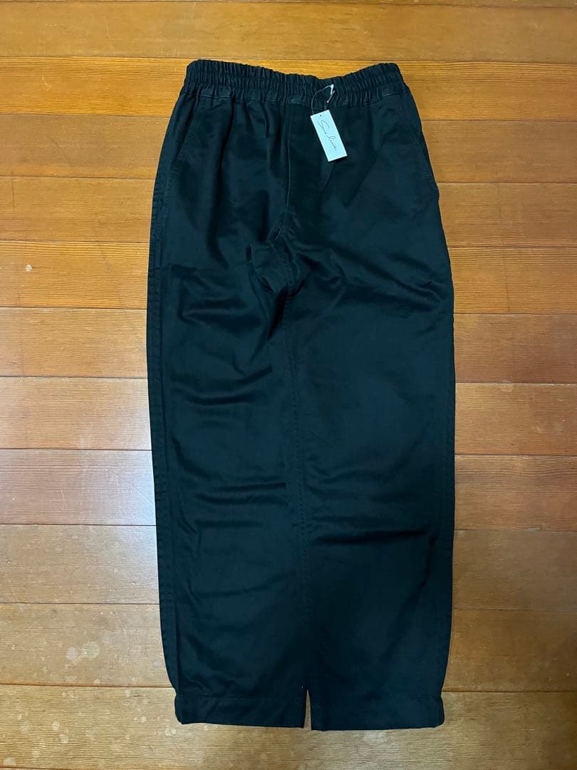 完売 sans limite ゴムパンツ チノ ブラック 0