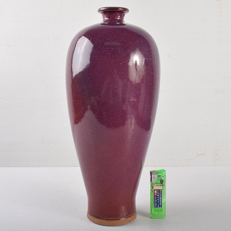 中国　辰砂紅釉　珊瑚釉梅瓶　M　R4734B