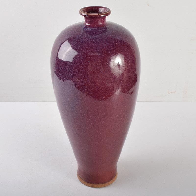 中国　辰砂紅釉　珊瑚釉梅瓶　M　R4734B