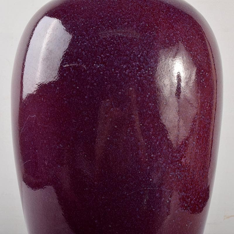 中国　辰砂紅釉　珊瑚釉梅瓶　M　R4734B