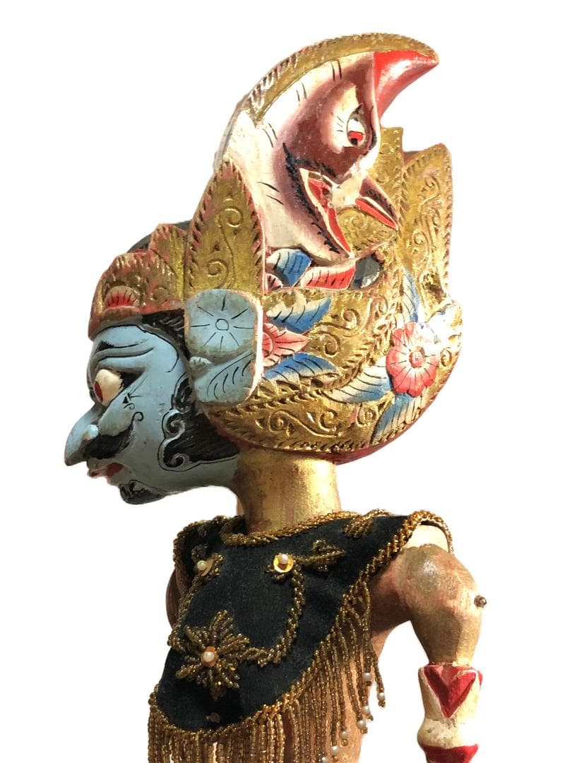 【 ドゥルユドノ（Duryudana）】 アンティーク木偶人形　ワヤン・ゴレ