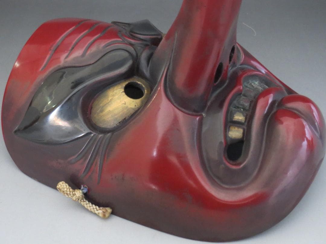 備中神楽 清己作　小天狗　お面 ★神楽面・能面・能楽・日本伝統工芸・備中民藝