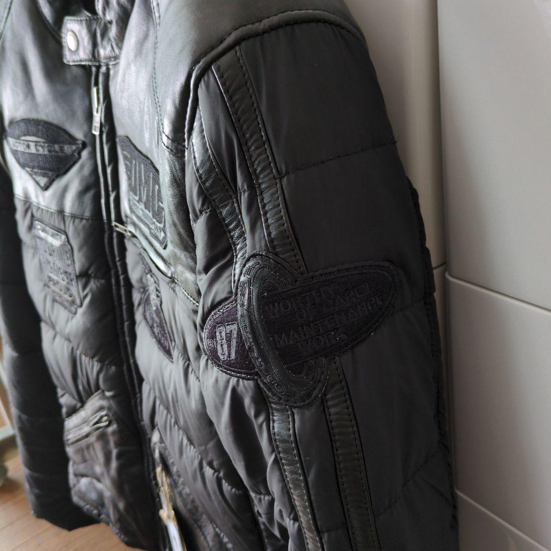 DEGNER ブラック シングルライダースジャケット