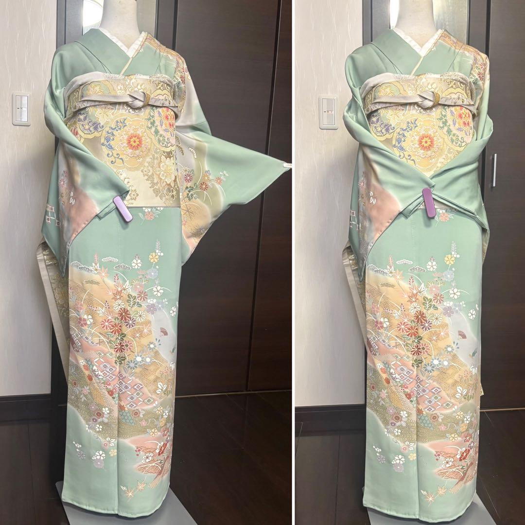 金駒刺繍　訪問着　フルセット　入学式　卒業式　お宮参り