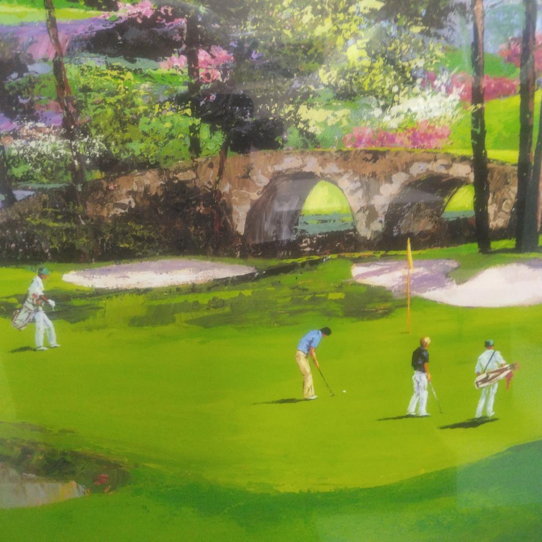 マーク・キング　オーガスタ11番ホール　中古　大判額装アートポスター
