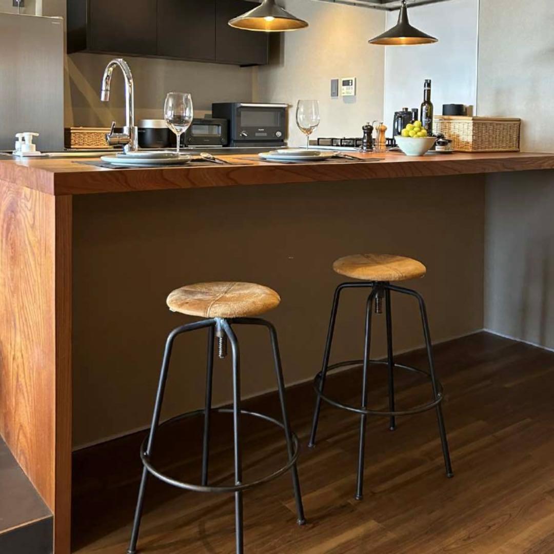 TRUCK furniture SUTTO HIGH STOOL スエード