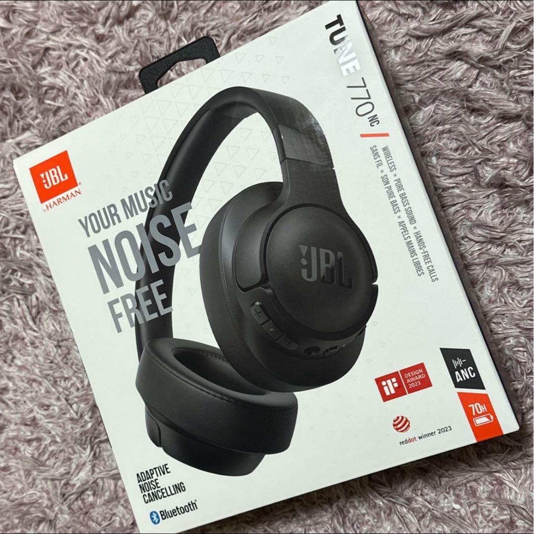 豚トロ様JBL LIVE 770NCワイヤレスヘッドホン ブラック【新品未使用】