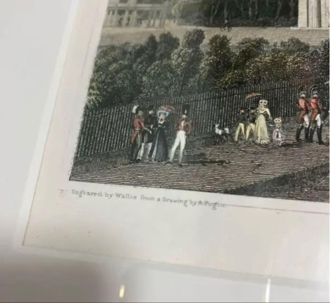 アンティーク版画 リトグラフNEW PALACE ST JAMES PARK