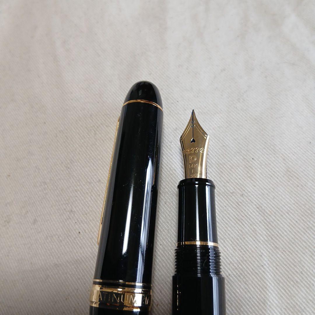 プラチナ3776 14K F 黒 万年筆