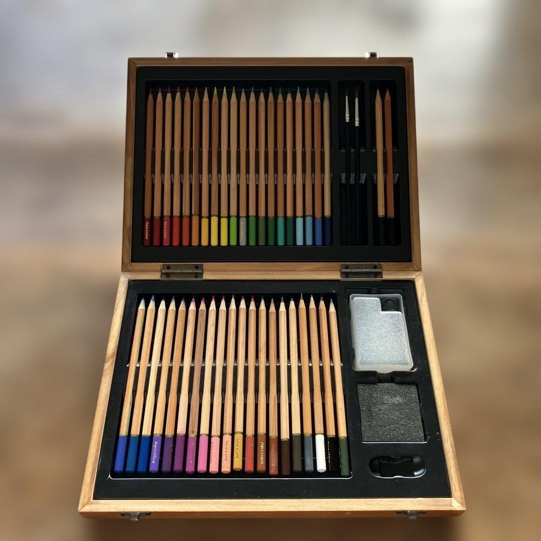 Aqua ★Liner色鉛筆セット　40本　ぬりえ