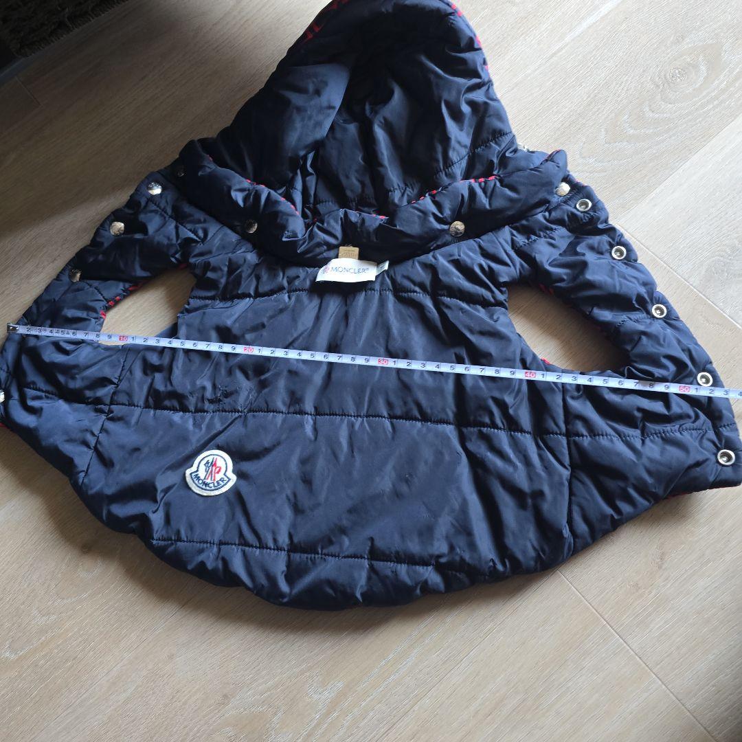 R*様 モンクレール　犬　ダウン　ネイビー　赤　紺　リバーシブル　コート　POL