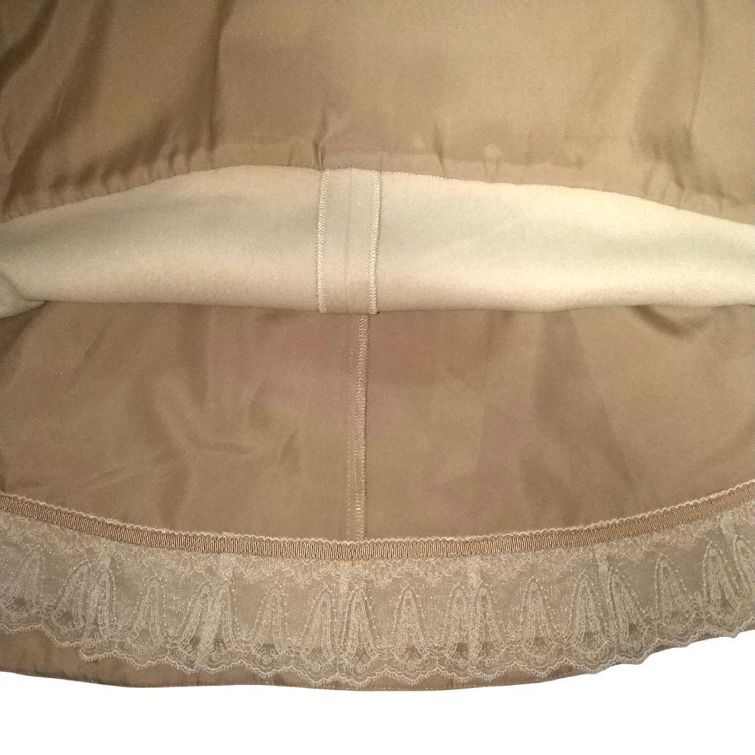 フォクシー FOXEY カシミヤ100 フレアスカート 膝丈 バックジップ 38