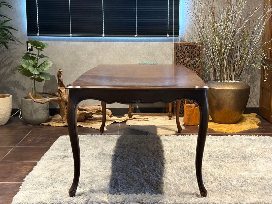 カリモク　karimoku 猫脚　クラシック　チェア4脚　金華山織　IGR