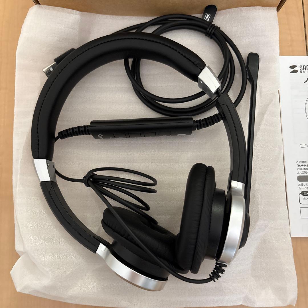 サンワサプライ USBヘッドセット HM-HEA03BK