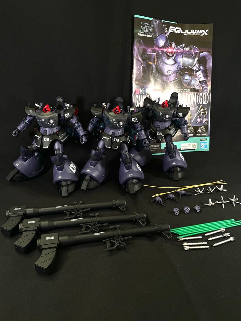 TOM106様　製作依頼ページ　HG リックドム 全塗装 完成品　3機セット