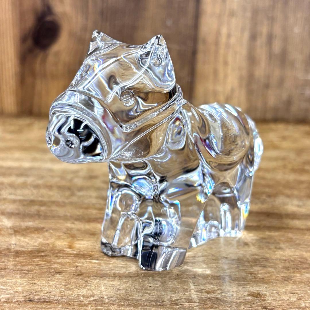 Baccarat バカラ ミニマルズ ポニー 馬 クリスタルガラス 置物