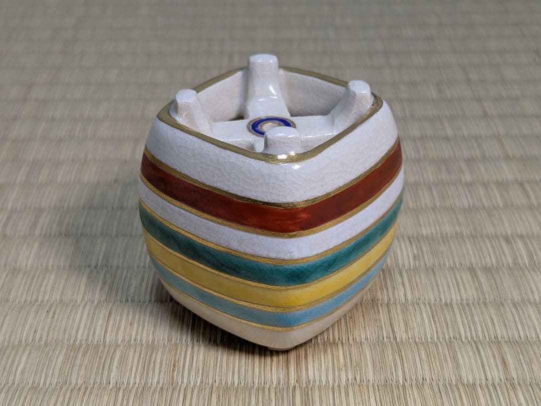 真葛香斎　糸巻蓋置＆久世久宝振出、茶巾筒