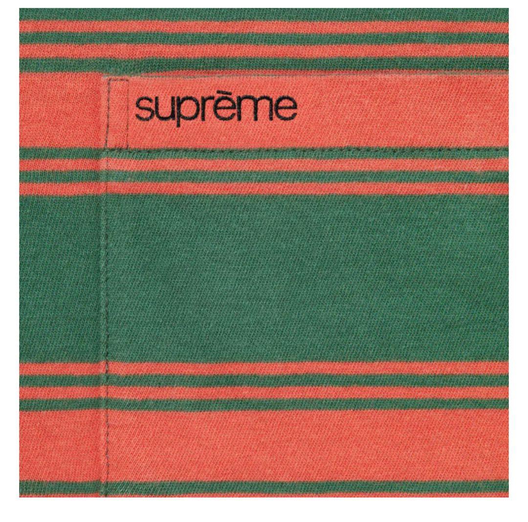 トップス Supreme Stripe Pocket L/S Top XL