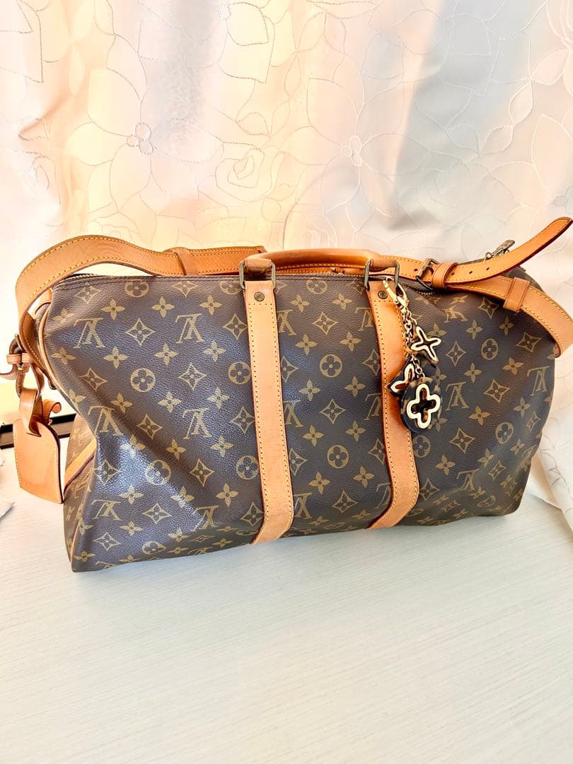 Louis Vuitton ボストンバッグ モノグラムチャーム付き