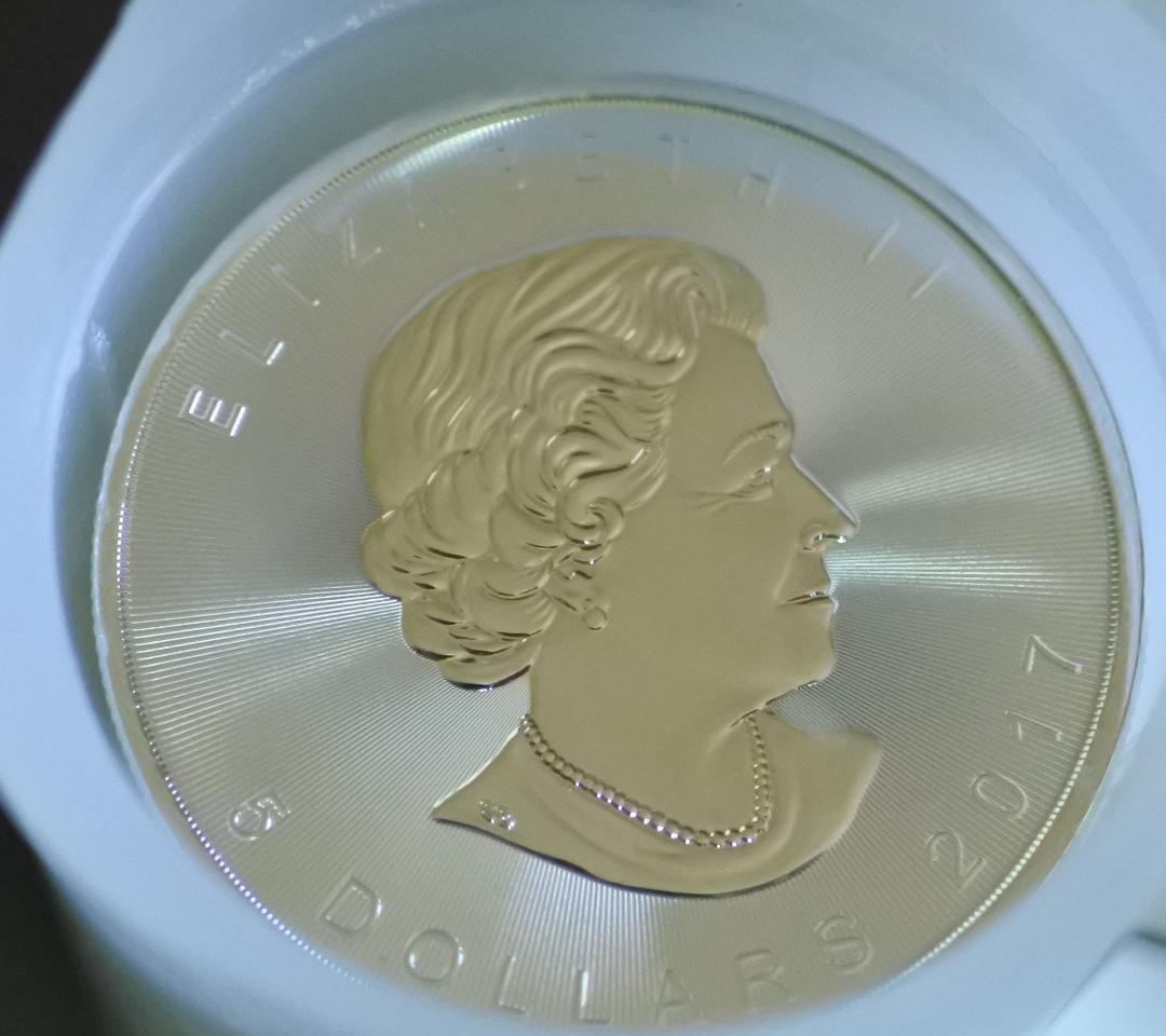 t*o様 純銀 メイプルリーフ銀貨 25枚セット 2017年 1oz ミントロー