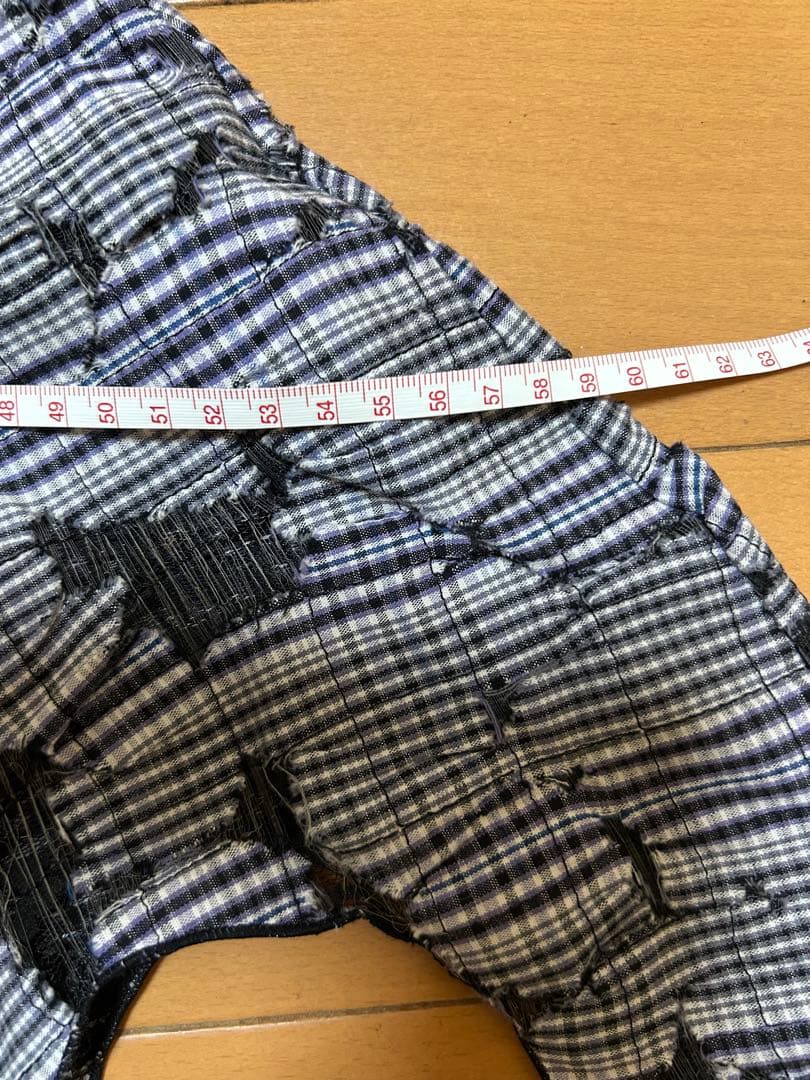 【PERVERZE】Check and Lace Jaggedhem Skirt