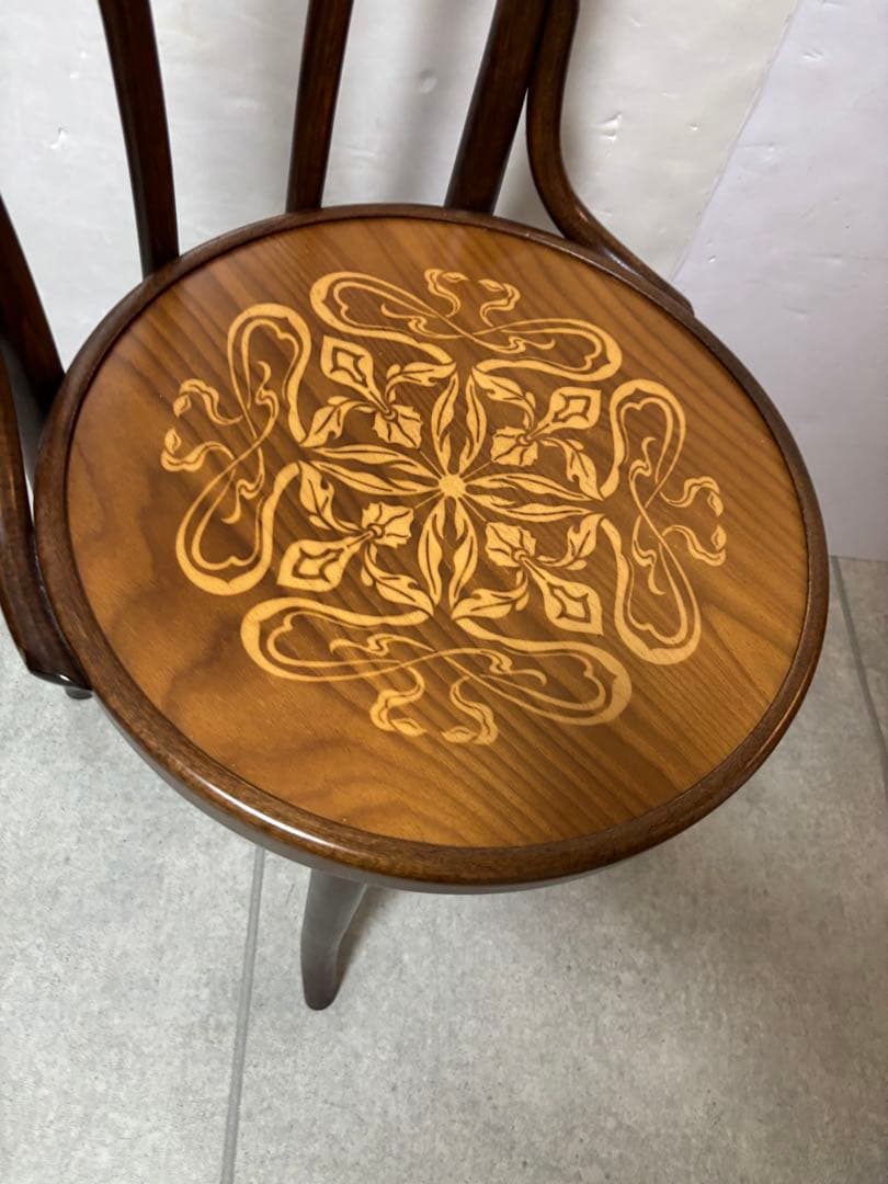 ベントウッドチェア ブラウン　アンティーク　曲木