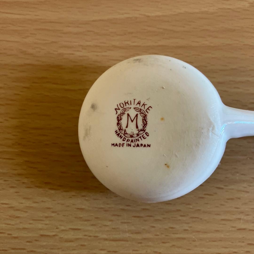 5. オールドノリタケ、Noritake-M印ボウル、ソーサー、スプーンのトリオ