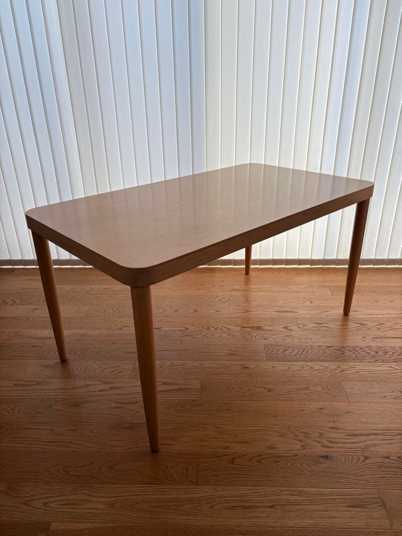 ｜無印良品×トーネット｜ブナ材テーブルL｜ナチュラル