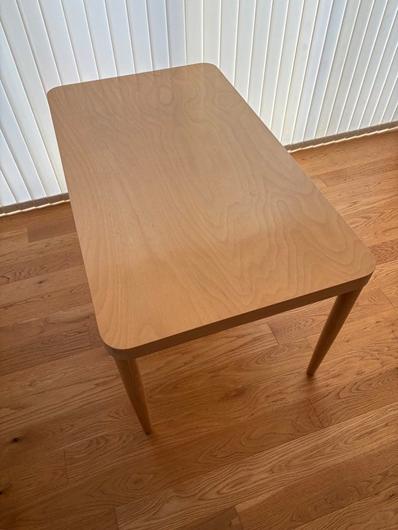 ｜無印良品×トーネット｜ブナ材テーブルL｜ナチュラル