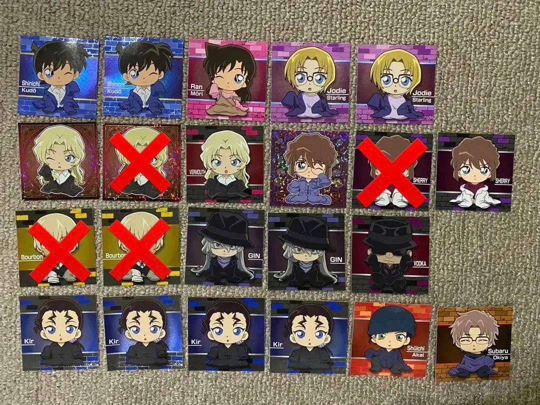 名探偵コナン アポトキシングミ　シールチョコ　シールコレクション　パンシール