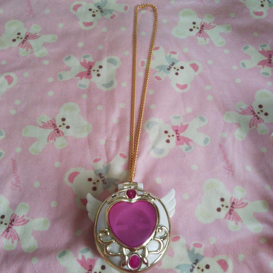 ウエディングピーチセントミロワールコンパクトメッキハート箱付き激レア魔女っ子玩具