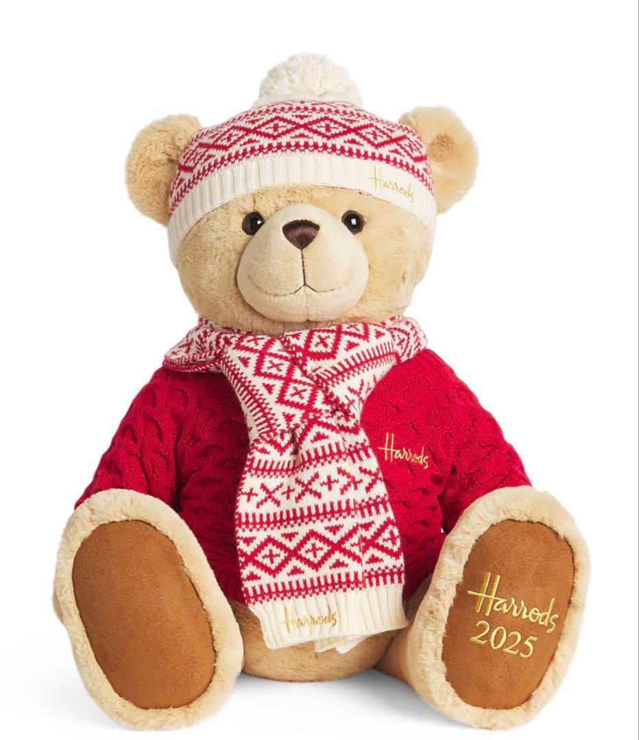 ハロッズ テディベア 2025年 クリスマスベア くまさん ぬいぐるみ