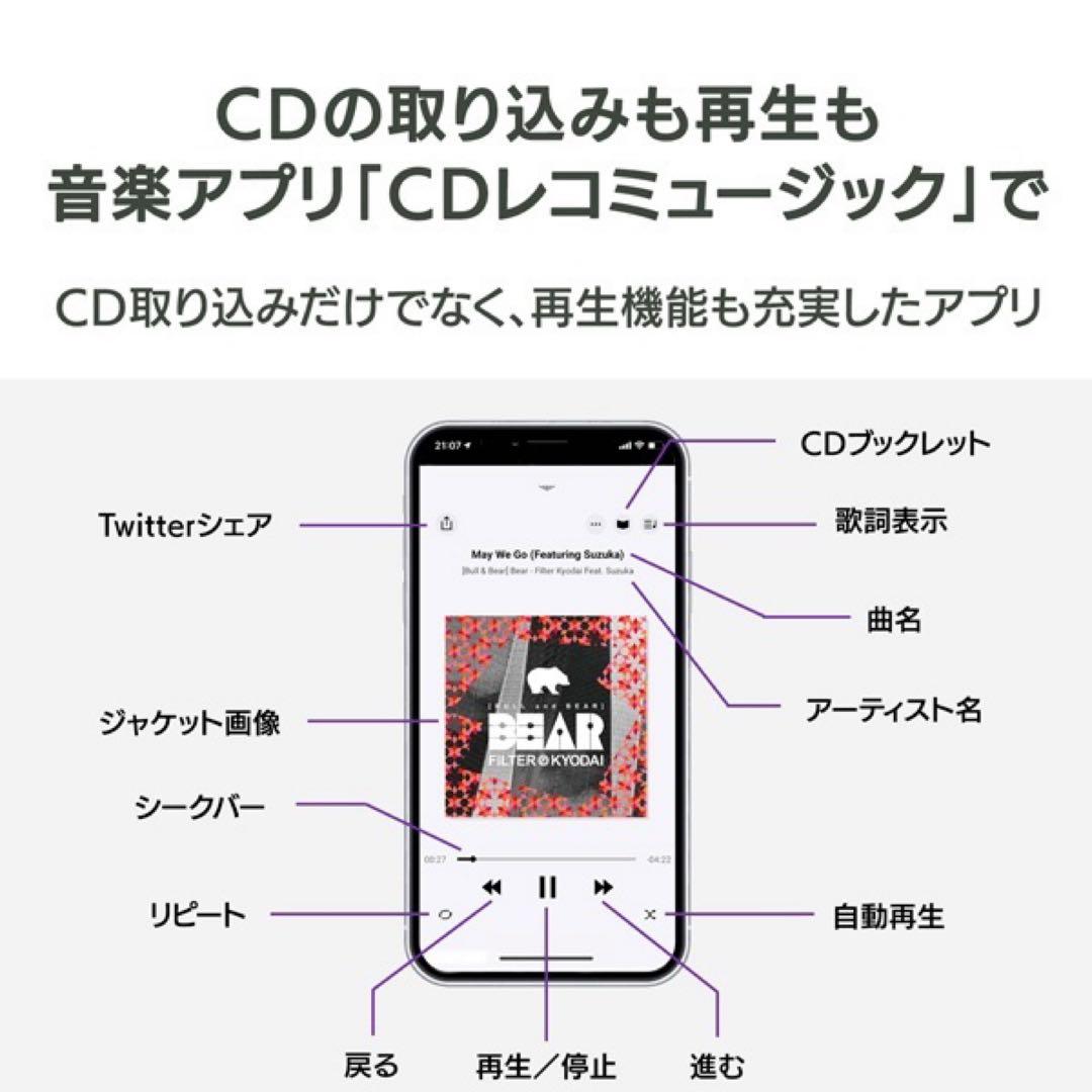 I-O DATA CDL-5S ワイヤレスCDリーダー CDレコ5s