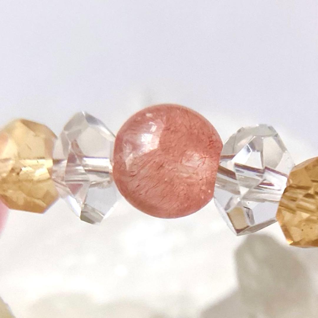 にゃんたま* ★ブレスレット ストロベリークォーツ ♪ 388