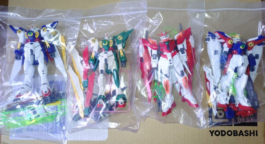 MGウイングガンダムゼロＥＷ版　塗装済み完成品 2体 素組4体ガンプラまとめ売り