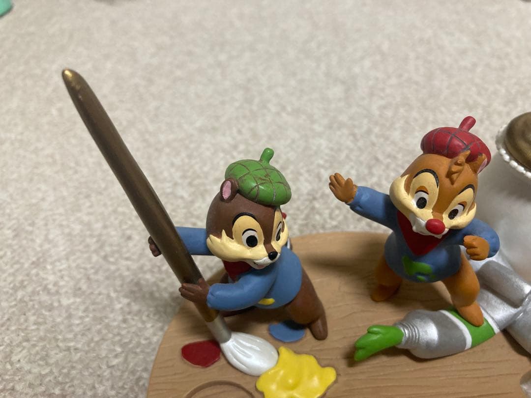 チップとデール パレット型置物 ディズニーストア