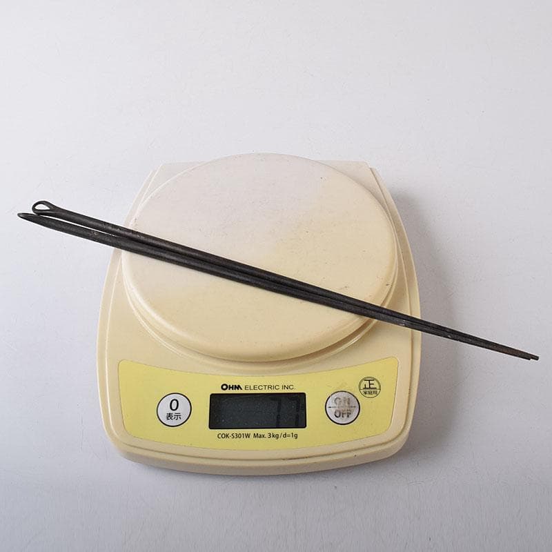 煎茶道具　明珍宗之作　鉄製　火箸　共箱　V　7808